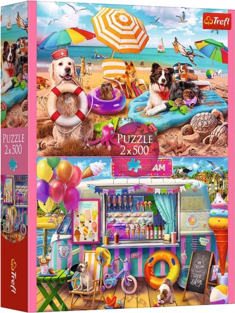 Puzzle 2x500 – Ferienzeit Trefl