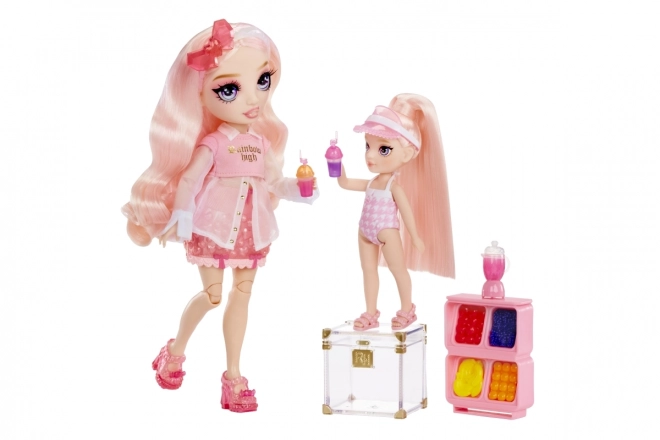 Rainbow High Kleine Schwester Spielset mit Pool