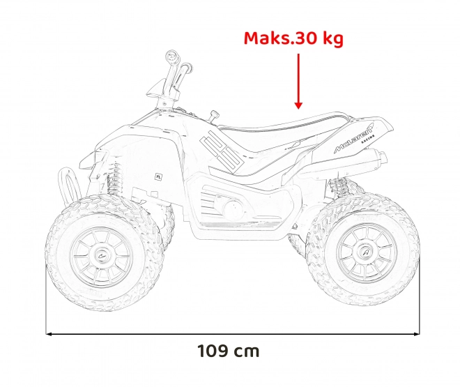 Mclaren Racing MCL 35 Quad Fahrzeug Grau