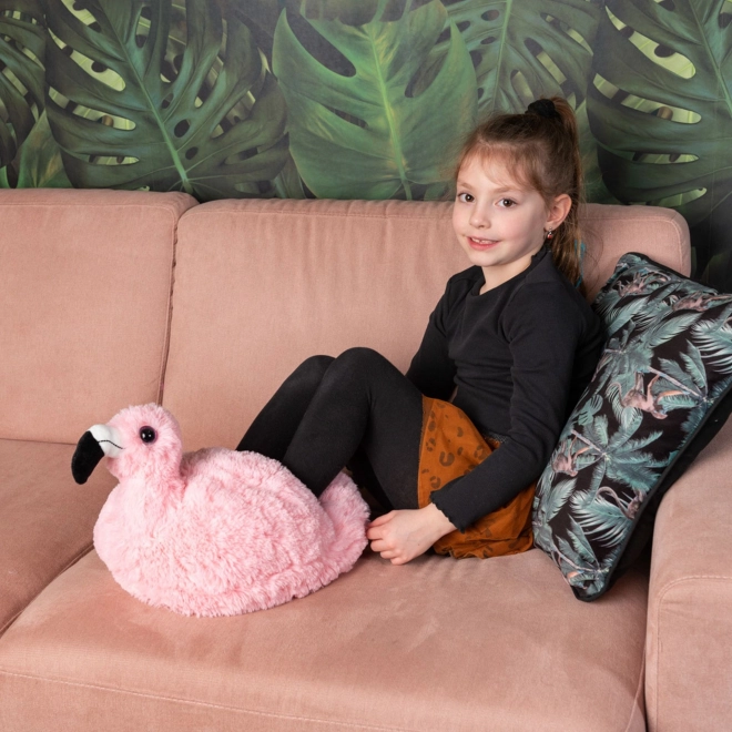 Cozy Noxxiez Plüsch Flamingo Wärmeschuh