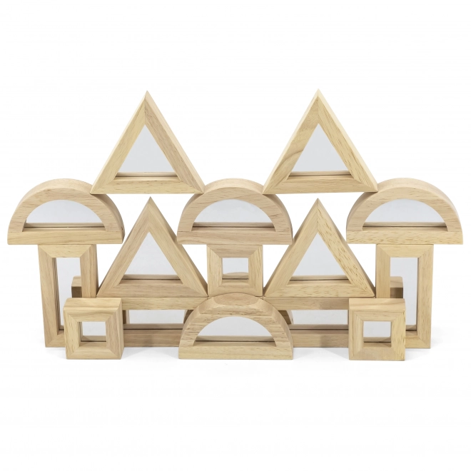 VIGA Spiegelholzbausteine Set
