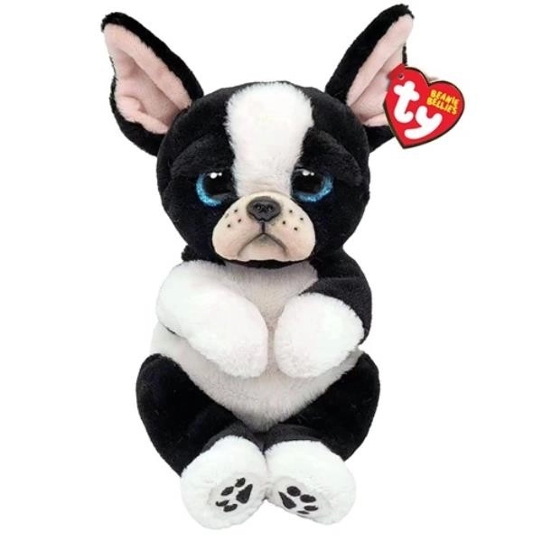 Schwarz-weißer TY Beanie Bellies Hund 24 cm