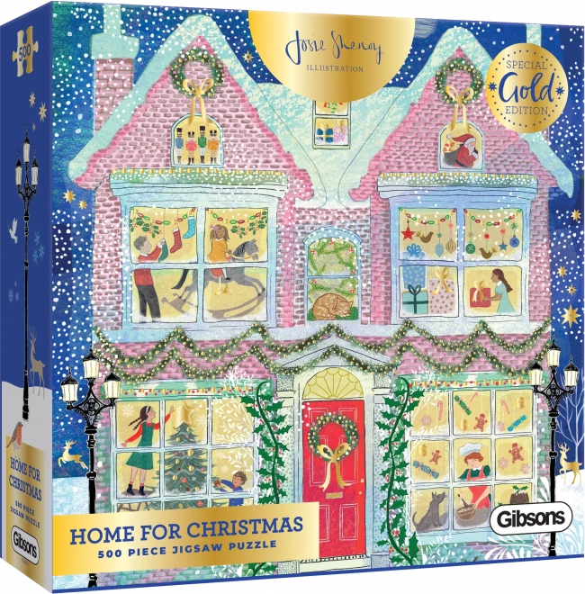 Gibsons Puzzle Special Gold Edition: Zu Hause zu Weihnachten 500 Teile