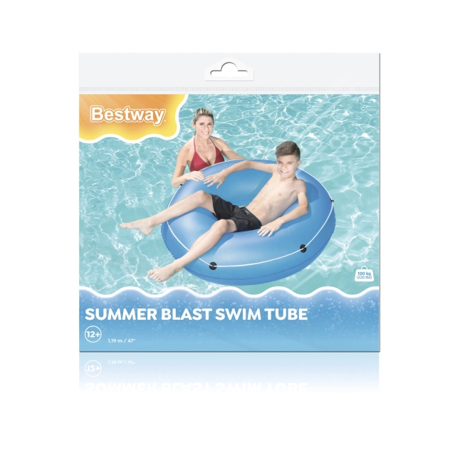 Aufblasbarer Schwimmring für Kinder ab 12 Jahren und Erwachsene Bestway Blau 119 cm