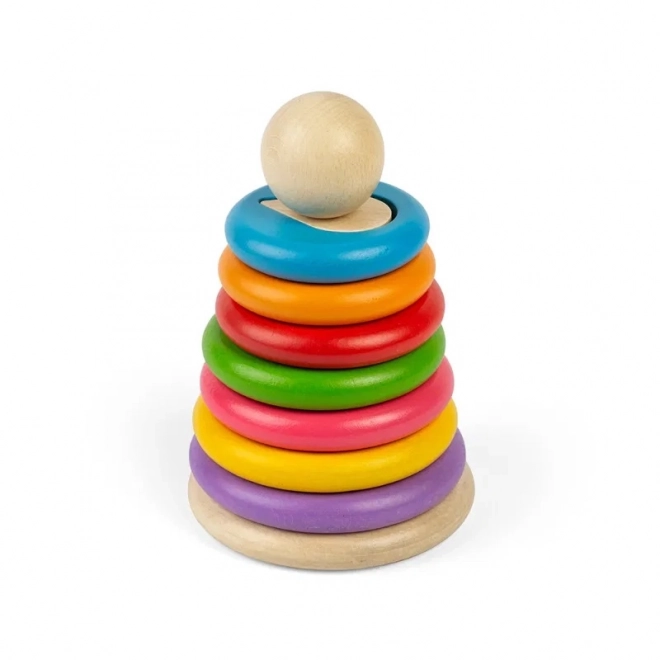 Bigjigs Toys Formen auf Holzständer stapeln