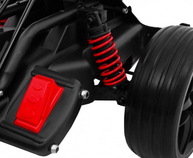Kinder-Gokart Bolid XR-1 mit Batterie Weiß + verstellbarer Lenker + geformter Sitz