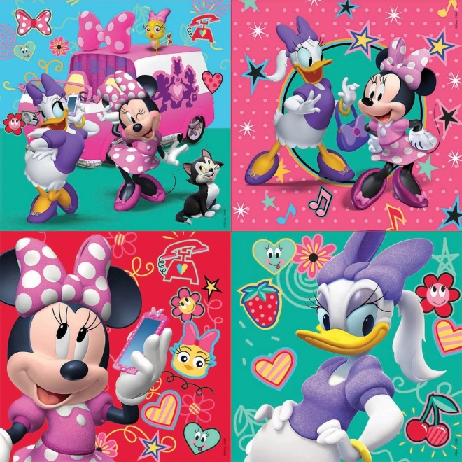 Educa Puzzle im Koffer Minnie und Daisy 4 in 1