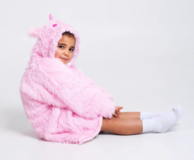 Gemütliche Cozy Noxxiez Einhorn TV-Decken-Hoodie für Kinder 3-6 Jahre