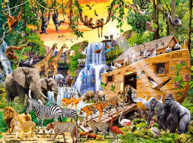 3000 Teile Puzzle Tiere Noahs Arche