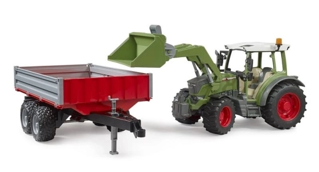 Fendt Vario 211 Traktor mit Frontlader und Kippanhänger