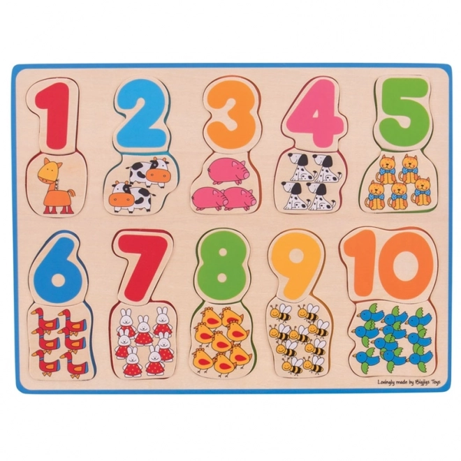 Bigjigs Toys Zählpuzzle