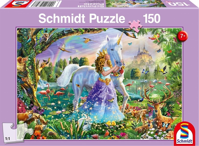 Prinzessin mit Einhorn Puzzle