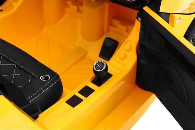 Audi R8 Spyder Batteriepack Gelb + Fernbedienung + EVA + Langsamer Start + MP3-Radio + LED-Diode
