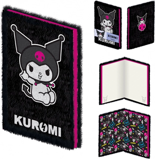 Kuromi Plüsch-Notizbuch