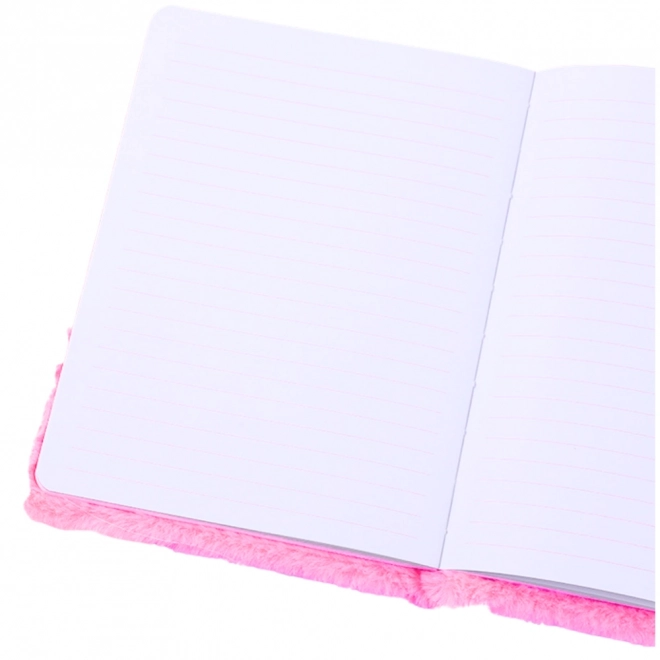 Plüschiges Einhorn-Notizbuch A5