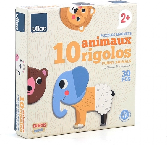 Vilac Holzmagnete Lustige Tiere