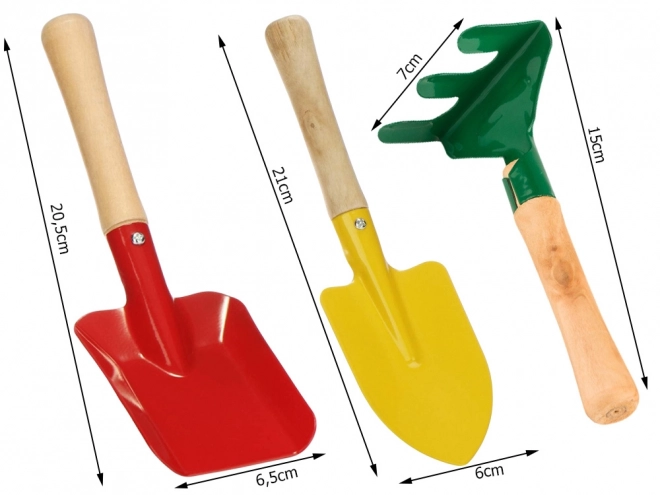 Gartenwerkzeug Set für Kinder 3-in-1