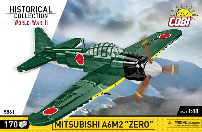 COBI II. Weltkrieg Mitsubishi A6M2 Zero Flugzeugmodell