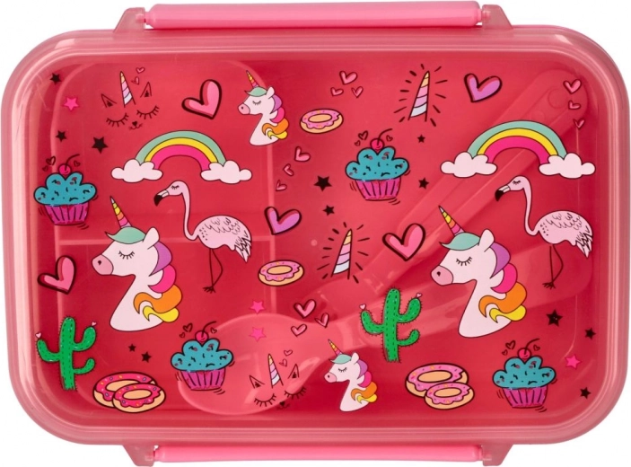 Fröhliches Design mit Einhörnern