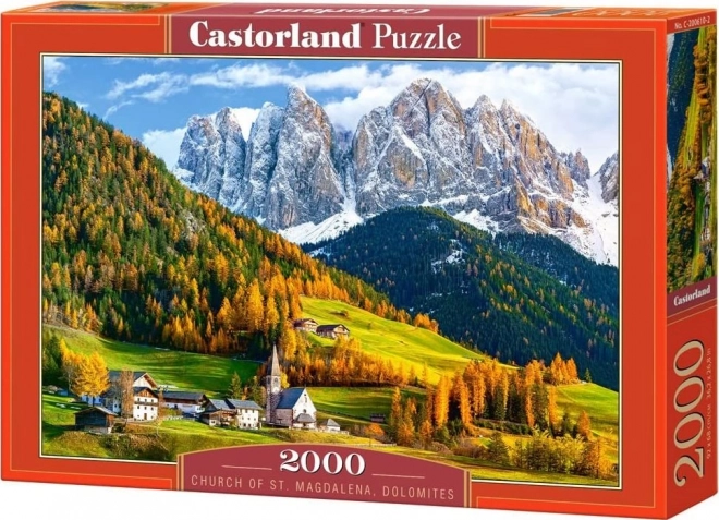 Kirche von St. Magdalena, Dolomiten Puzzle 2000 Teile