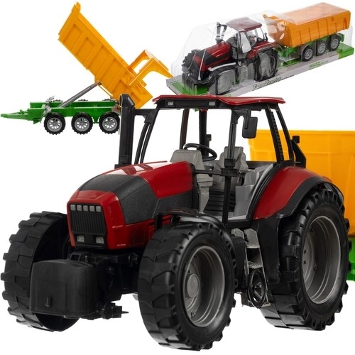 Großer Traktor mit Antrieb und Anhänger