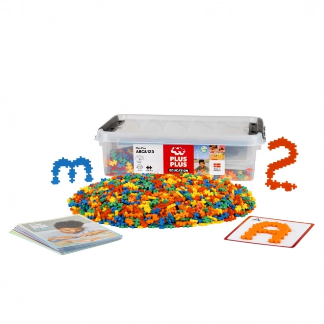 Plus-Plus Aufbewahrungsbox Zahlen und Buchstaben Set