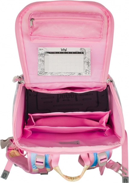 Baagl Set Zippy Plus Rainbow Unicorn: Schulranzen, Federmäppchen, Beutel, Schürze, Geldbörse