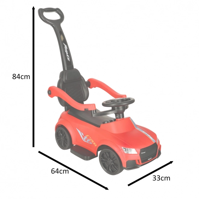 Rutschauto 3-in-1 mit Licht und Sound Rot