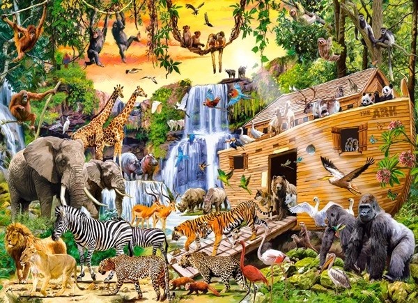 Puzzleset 300 Teile Wilde Tiere Arche