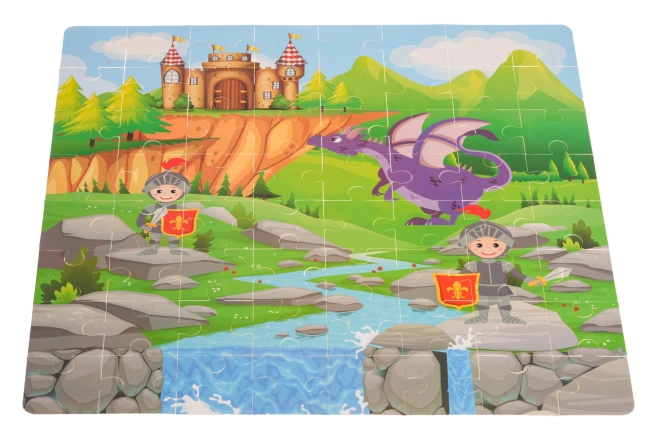 Fantastische Szenen als Puzzle