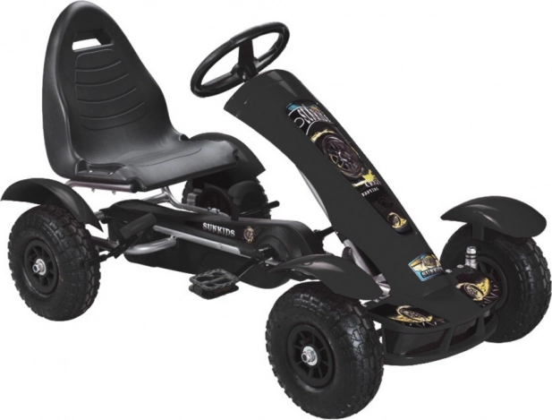 Schwarzes Pedal-Gokart