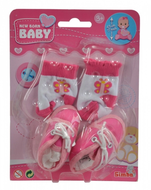 Neugeborenes Baby - Schuhe und Socken 4 Arten