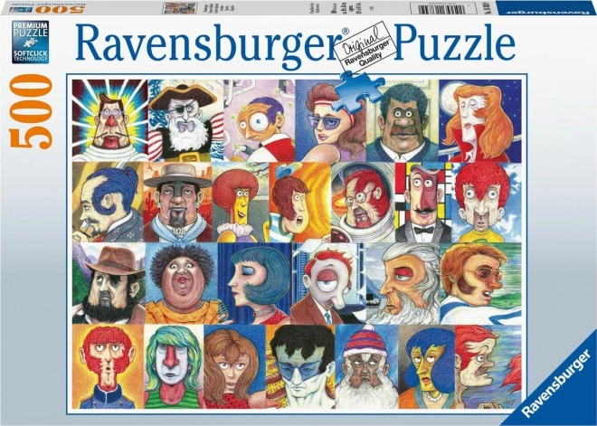 Ravensburger Puzzle Alphabet in Gesichtern 500 Teile