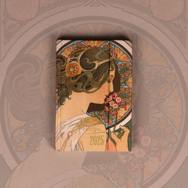 Notique Wochenkalender Alfons Mucha 2025 Magnetisch