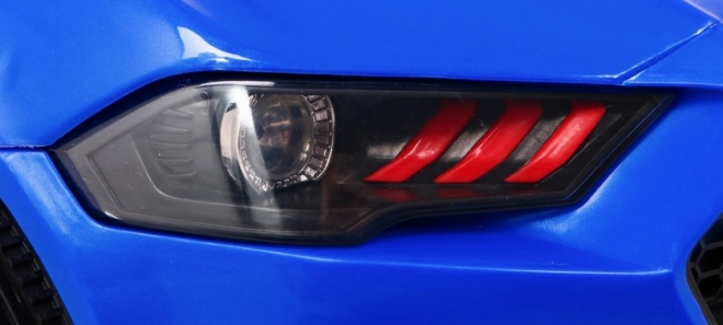 GT Sportwagen für Kinder blau + Fernbedienung + langsamer Start + Gepäckträger + MP3 LED-Diode