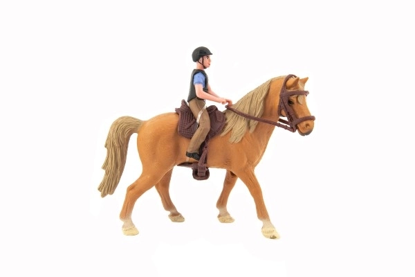 Jockey mit Pferd Spielfigur Set