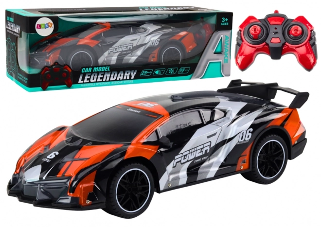 Ferngesteuertes Sportauto 1:10 in Grau-Orange