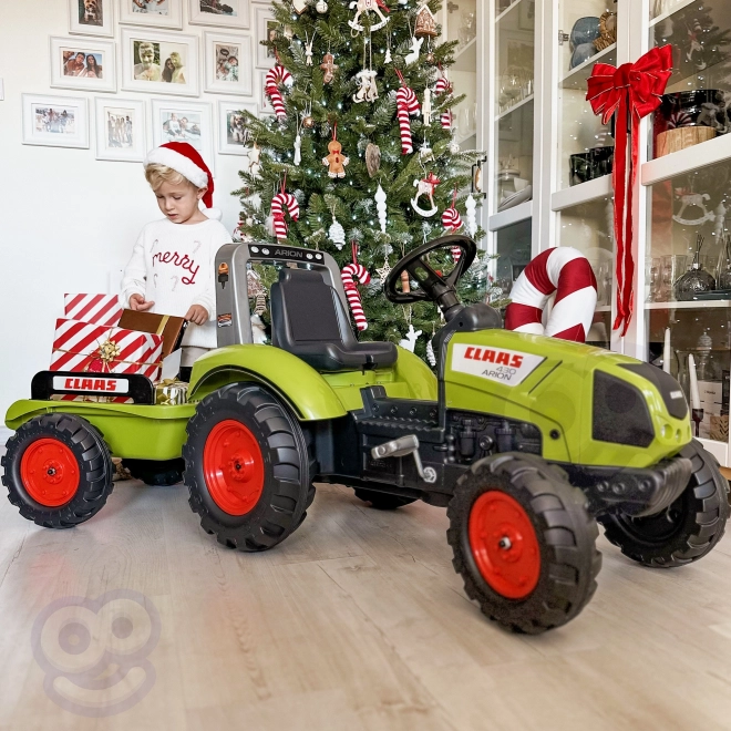 FALK Traktor Pedal Claas Arion 430 mit Anhänger