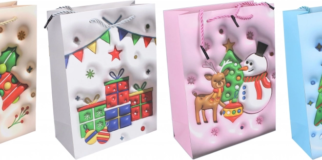 Geschenktasche M Weihnachtsdesign