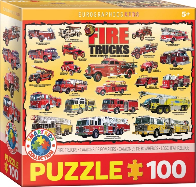 Puzzle Feuerwehrfahrzeuge 100 Teile