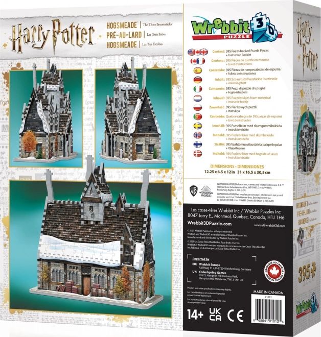 3D Puzzle Harry Potter U Tří Košťat von Wrebbit