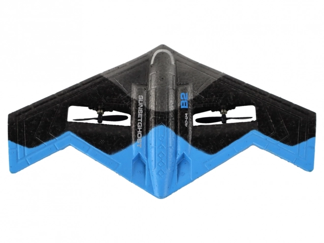 R/C Flugzeug Mit Beleuchtung Blau Schwarz