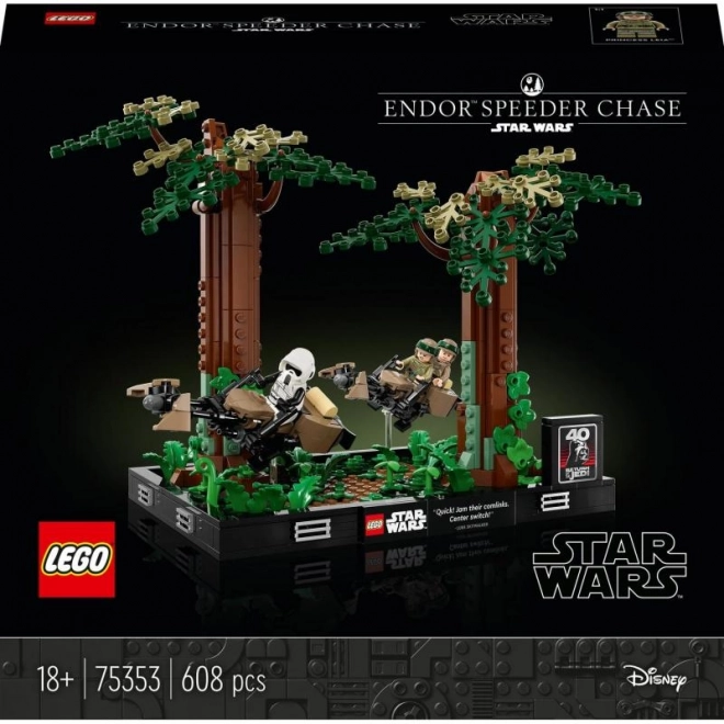 Lego Star Wars Diorama: Verfolgungsjagd auf Endor