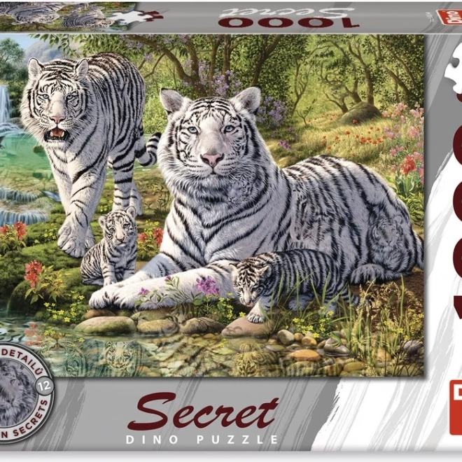 Puzzle Weiße Tiger 1000 Teile – Geheime Kollektion von Dino
