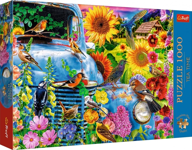 Puzzle 1000 Teile Premium Qualität - Ländliche Idylle: Singende Vögel