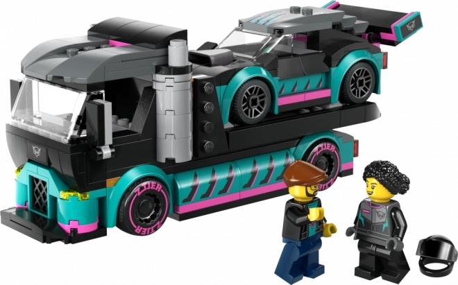 LEGO City Rennwagen mit Transporter