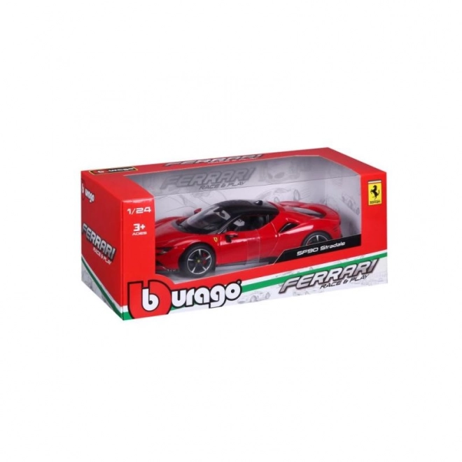 Bburago Ferrari SF90 Stradale Rot Modellauto 1:24