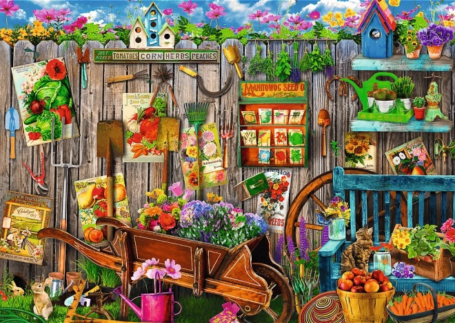 Puzzle Gartenarbeit 2x500 Teile