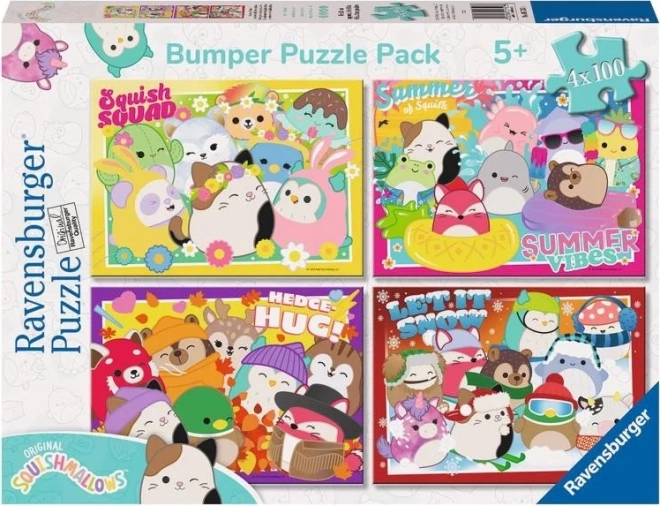 Puzzle Ravensburger Squishmallows 4x100 Teile