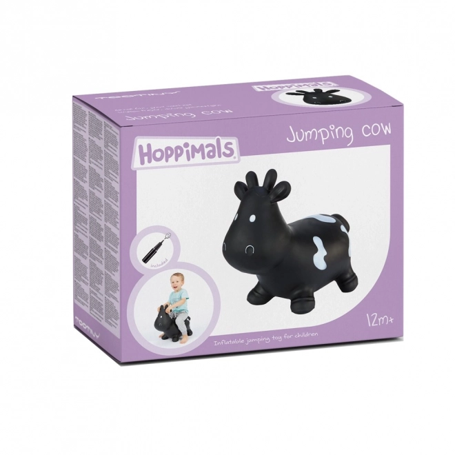 Hoppimals Hüpfspielzeug Schwarz Weiße Kuh